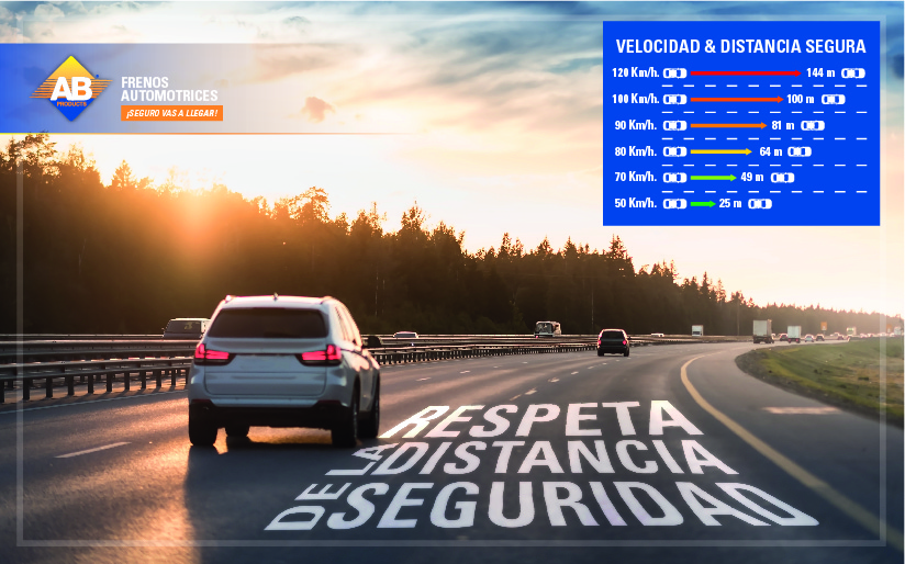 Mantén una distancia segura AB Products frenos para autos